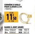 CORNIÈRE D'ANGLE POUR CLOISON 2.5 M -12025733- 123M  1150  MT:9658  BANDE À JOINT ARMÉE 12.5m 92036.269 1150 S 3092036.267 1820 1517 