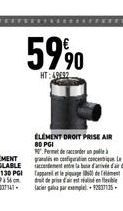 ELEMENT DROIT PRISE AIR 80 PGI  Permet de raccorder un po gratis en configuration concentique Le accordement entre la base  de  doit de prise d'air est réalisé acier par exemple+9237135 