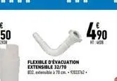 flexible d'évacuation extensible 32/70 832, xóasia a 70 ch 2012 a 