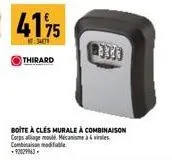 4175  3479  thirard  boite à clés murale à combinaison corps alliage moule mécanisme à & viles 