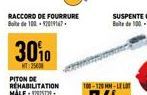 RACCORD DE FOURRURE Boite de 100-12019167  PITON DE REHABILITATION MÅLE-225729-