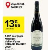 CHALON-SUR-SAÔNE (71)  1365  La boutelle  A.O.P. Bourgogne Maranges Vieilles Vignes DOMAINE JEANNOT  2020  Rouge, 75 cl.  Matang 