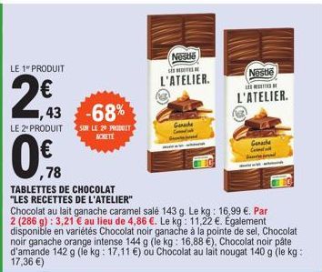 chocolat au lait Nestlé