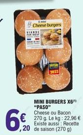 6%  Cheese burgers  SAVEUR 2022 