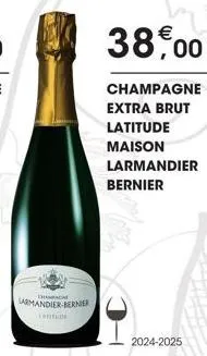 dach  armandier-bernier  tatitude  38,00  champagne  extra brut  latitude  maison  larmandier  bernier  2024-2025 