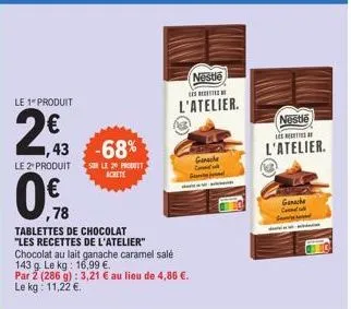 chocolat au lait nestlé