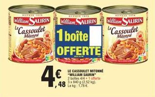 cassoulet William Saurin