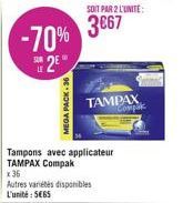 tampons Tampax