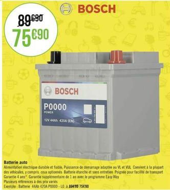 alimentation électrique Bosch