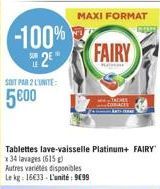 -100% 2E  SOIT PAR 2 L'UNITE:  5600  MAXI FORMAT  FAIRY  Kaman 