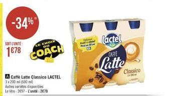 caffe latte Lactel