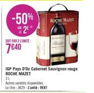 Cabernet Sauvignon Roche Mazet