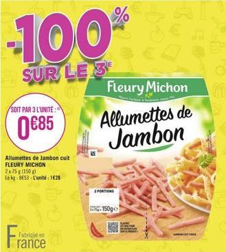 jambon cuit Fleury Michon