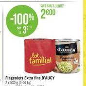 -100%  3E  SOIT PAR 3 L'UNITÉ  2000  lot  familial  d'aucy 