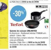 revêtement intérieur Tefal