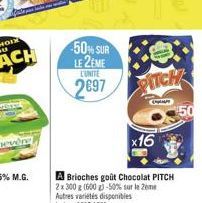 -50% SUR LE 2EME  L'UNITE  2697  PITCH  Chan  x16  50 