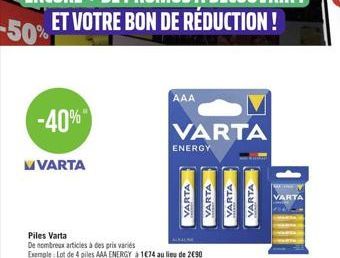 -40%  MVARTA  AAA  VARTA  ENERGY  VARTA  VARTA  VARTA  VARTA  VARTA 