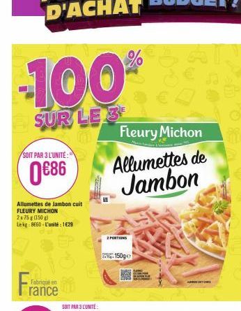 jambon cuit Fleury Michon