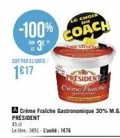 crème fraîche président