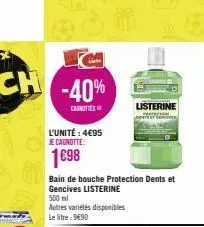 bain de bouche listerine