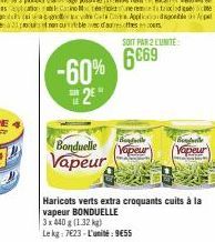 haricots verts Bonduelle