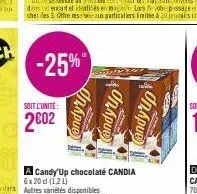 -25%  soit l'unité:  2€02  in apue  candyup candy up 