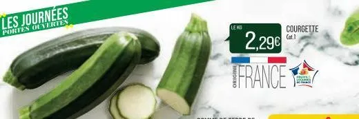 le ko  2,29€  france  courgette cat.1 