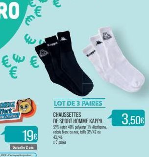 chaussettes de sport Kappa