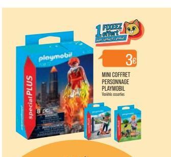 special PLUS  playmobil  8 pc  1FXXEEZ offert  1 gre  3€  MINI COFFRET PERSONNAGE  PLAYMOBIL Variétés sorties  
