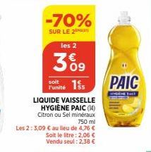 liquide vaisselle Paic