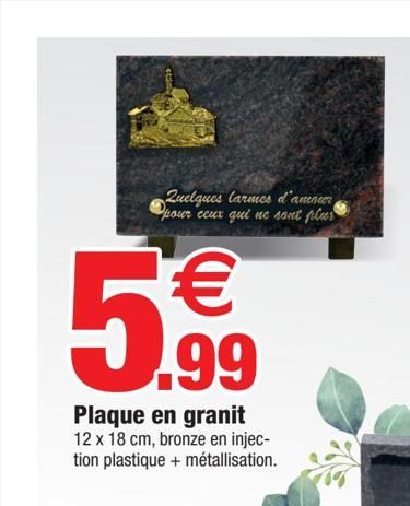 Plaque en granit