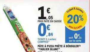 pâte à pizza e.leclerc