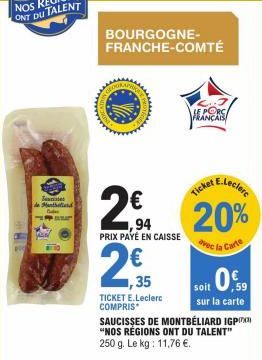 saucisses E.Leclerc