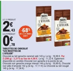 chocolat au lait nestlé