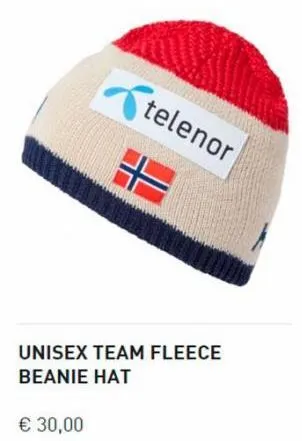 telenor  unisex team fleece beanie hat  € 30,00  
