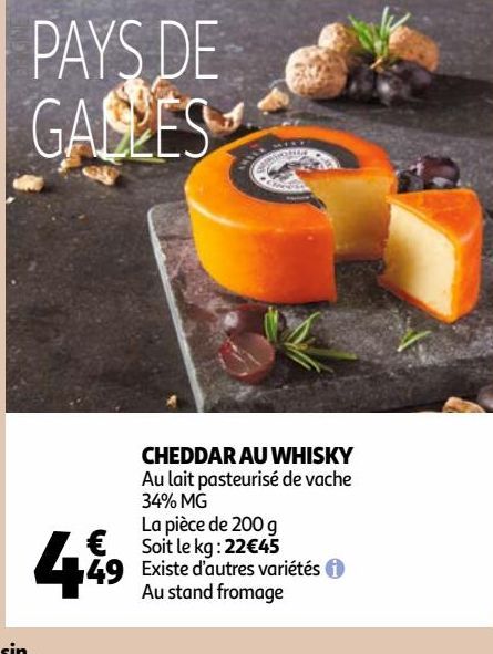 CHEDDAR AU WHISKY