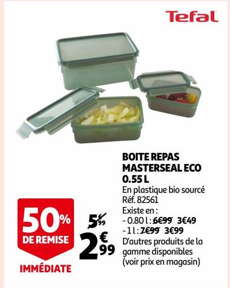 BOITE REPAS MASTERSEAL ECO 0.55 L