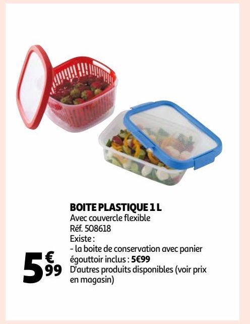 BOITE PLASTIQUE 1 L