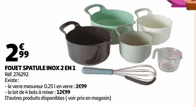 fouet spatule inox 2 en 1