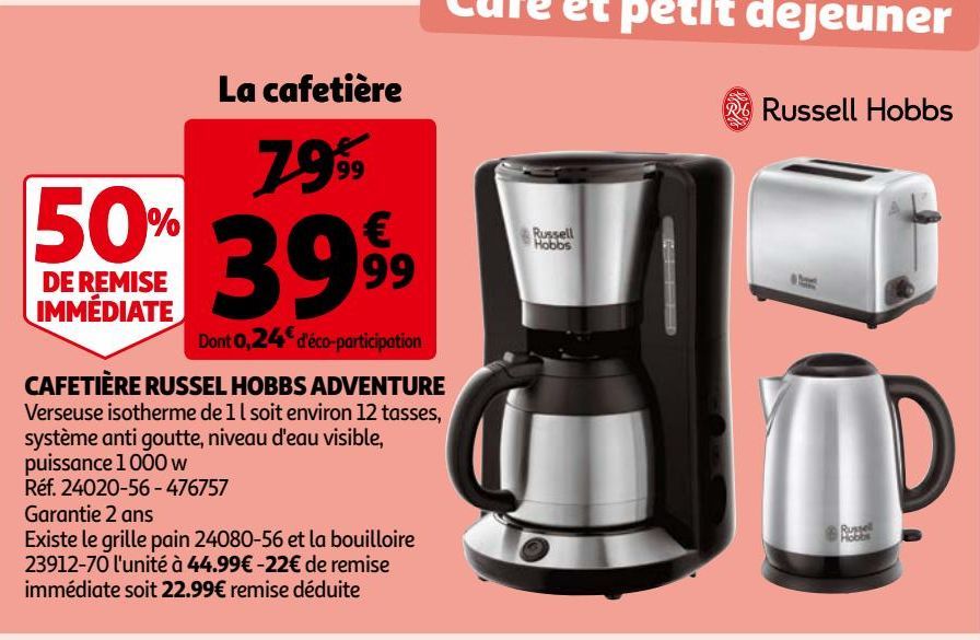 CAFETIÈRE RUSSEL HOBBS ADVENTURE