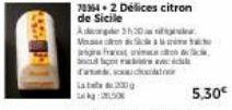 73354-2 Délices citron  de Sicile  A  3h30  V  gra frant un  cul per Cast  200  5,30€ 