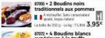 87056 +2 Boudins noirs  traditionnels aux pommes 