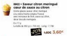 38422 Saveur citron meringué cœur de sauce au citron Criteplol ive chmtawp4 ateraihe jong crede  GATTO  La bled 42 720-kg:77  -20%60€ 3.60€ 