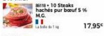 35118-10 Steaks hachés pur boeuf 5 % M.G.  17,95€ 