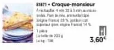 1871- croque-monsieur  arta  t  430  pan  fra 20%  201  3,60€ 
