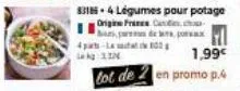 4-la lekg: 1.3  1,99€  lot de 2 en promo p.4 