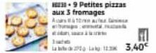 aux 3 fromages As 10 a abupat  3-9 Petites pizzas  2012 3,40€ 