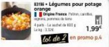 Origine France Pa  del  4-10 Lekg IN  1.99€  lot de 2 en promo p.4 