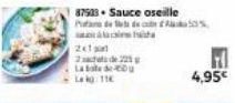 2x1  2 sata de 225 1 La bole de Du Lag: 11  87533-Sauce oseille  Puta de 50%  cha  4,95€ 