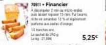78511. Financier Adicaricade  10 turches and  L240  kg: 21  15  aardo 121  diriangre  5,25€ 